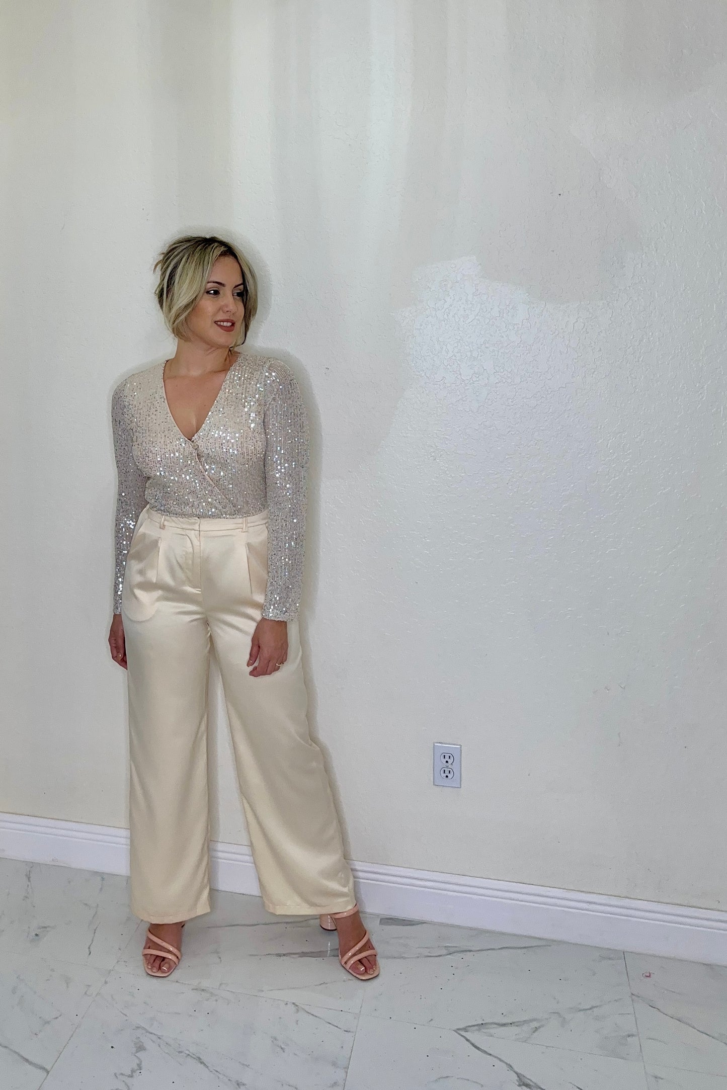 Neutral Champagne Pant