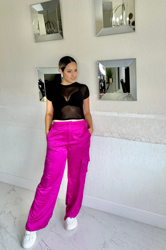 Pink Cargo Pant