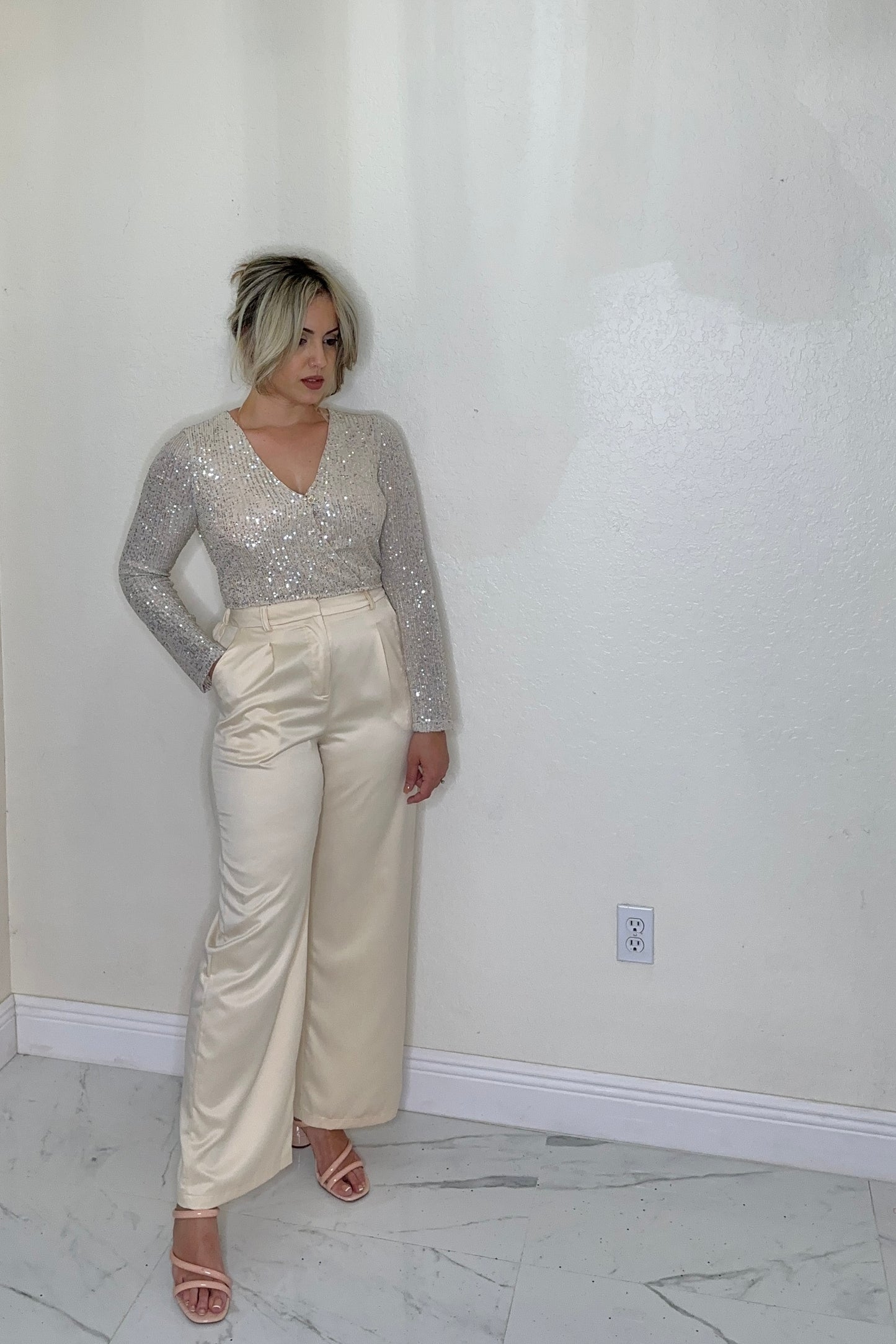 Neutral Champagne Pant