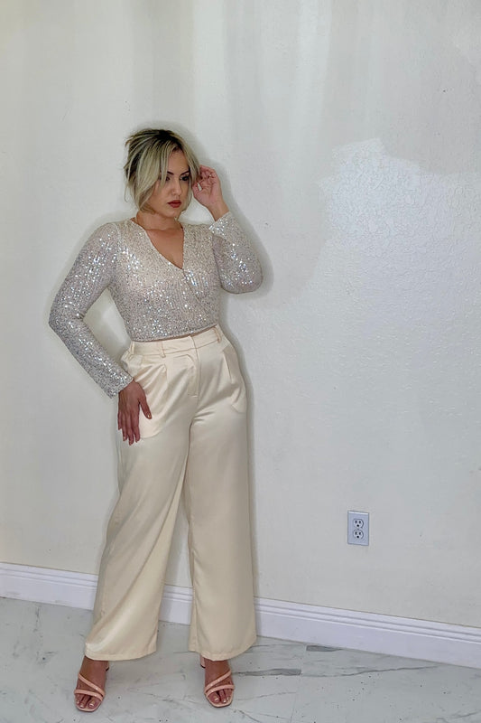 Neutral Champagne Pant