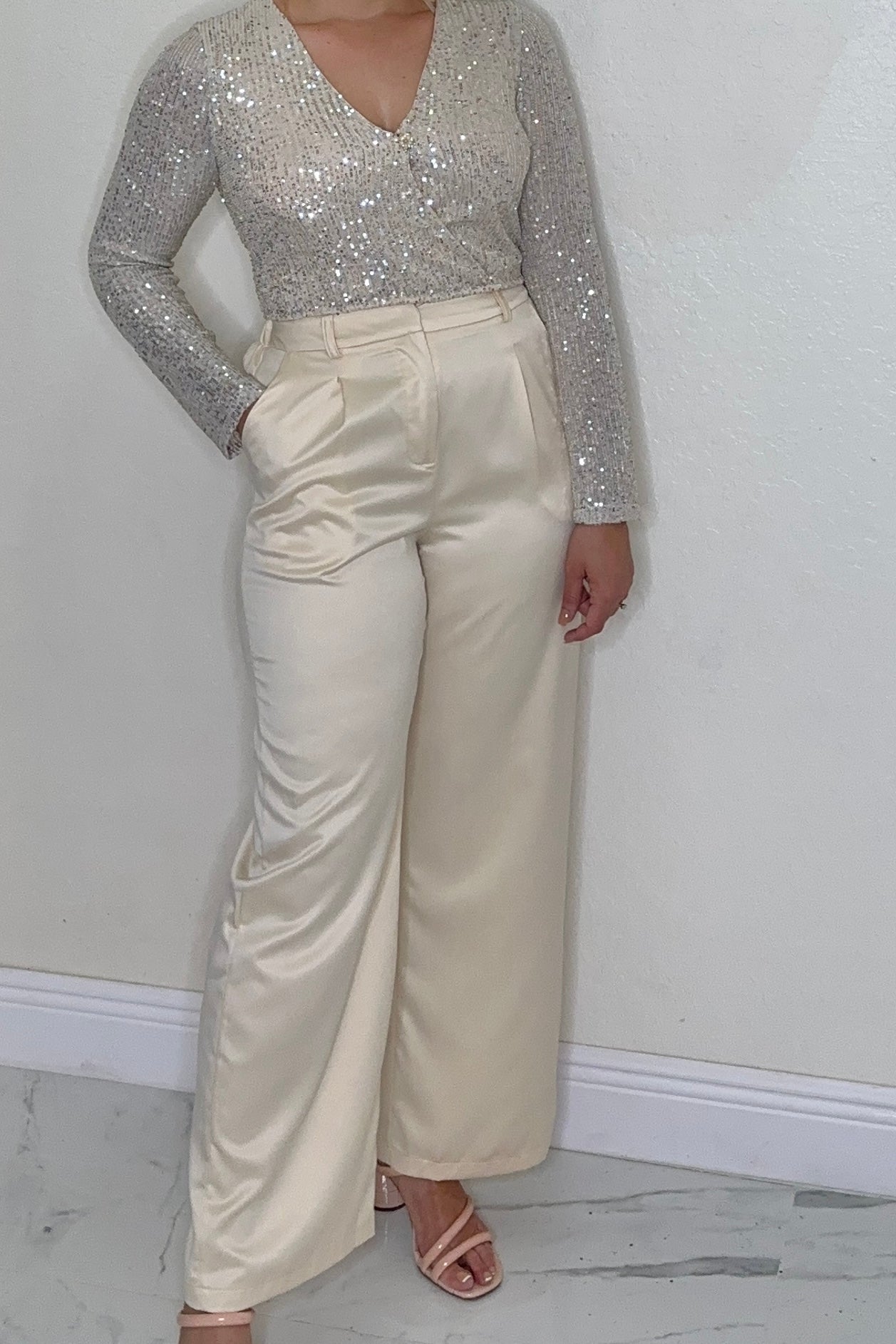 Neutral Champagne Pant